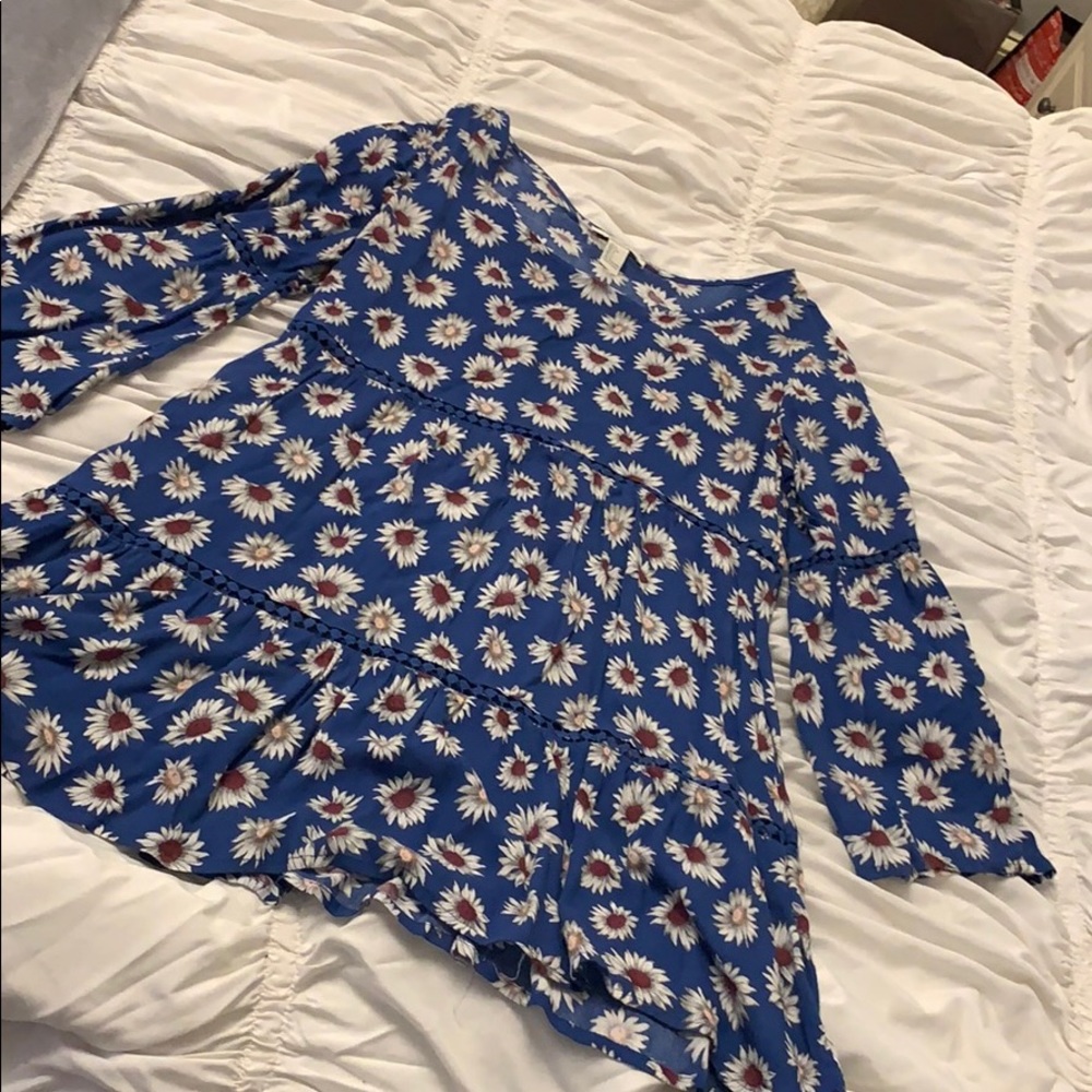 flowy flower dress